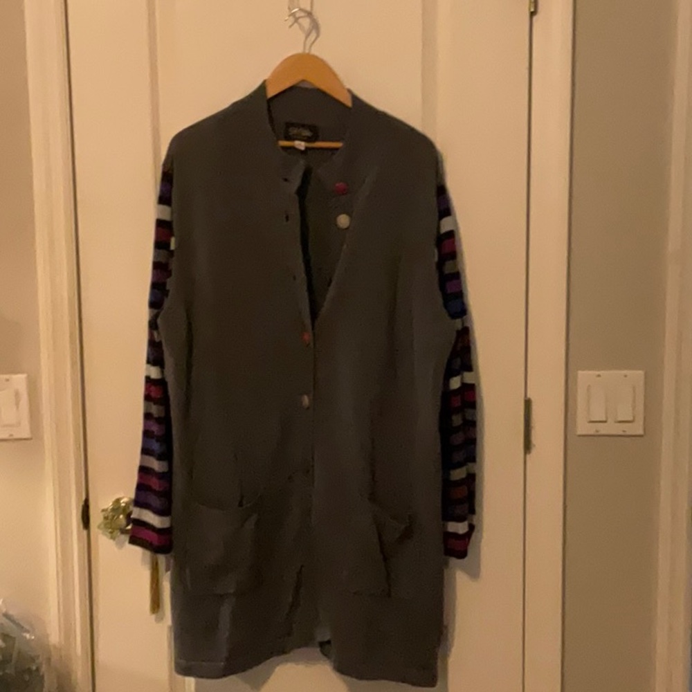 Vintage 90s Bob Mackie Slouchy Long Cardigan WOW!